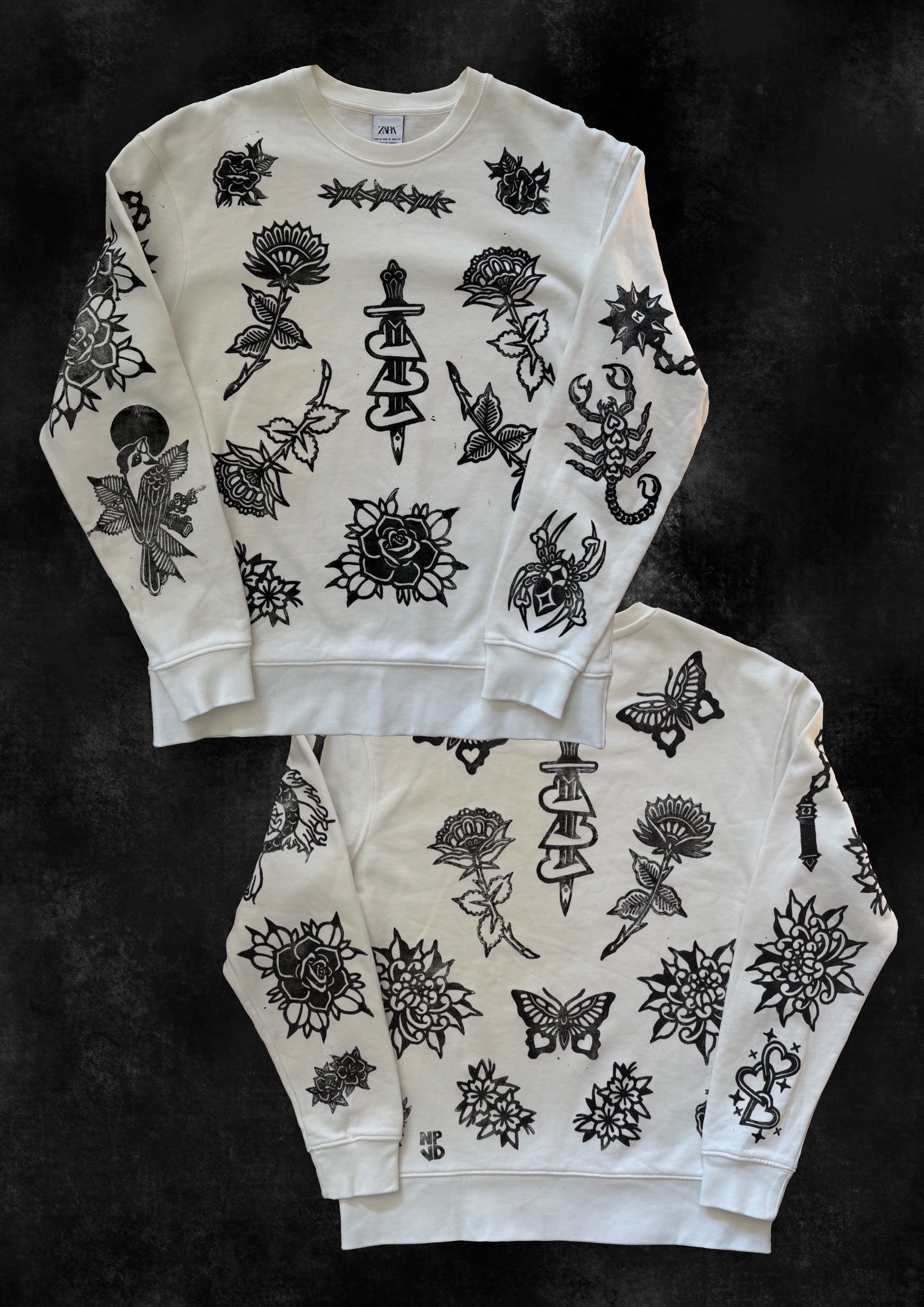 ALLPRINT WHITE SWEATSHIRT