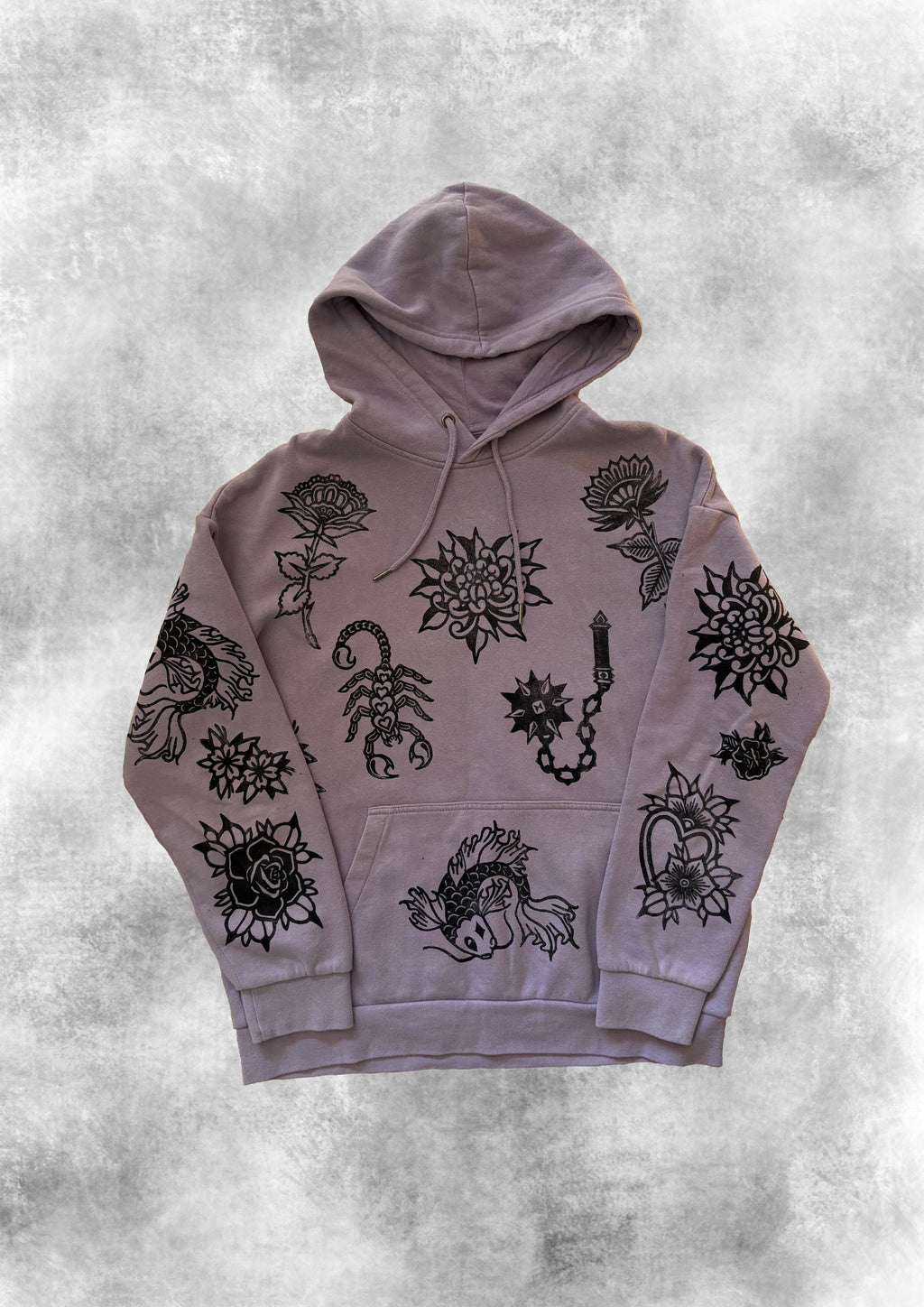 ALLPRINT LILAC HOODIE