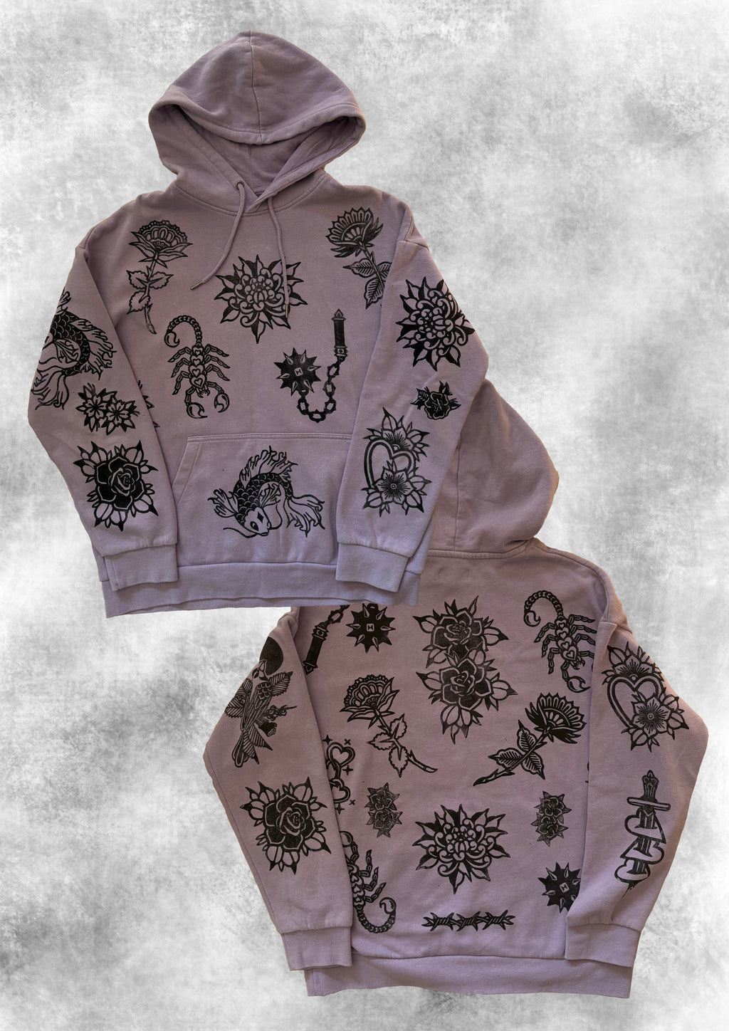 ALLPRINT LILAC HOODIE