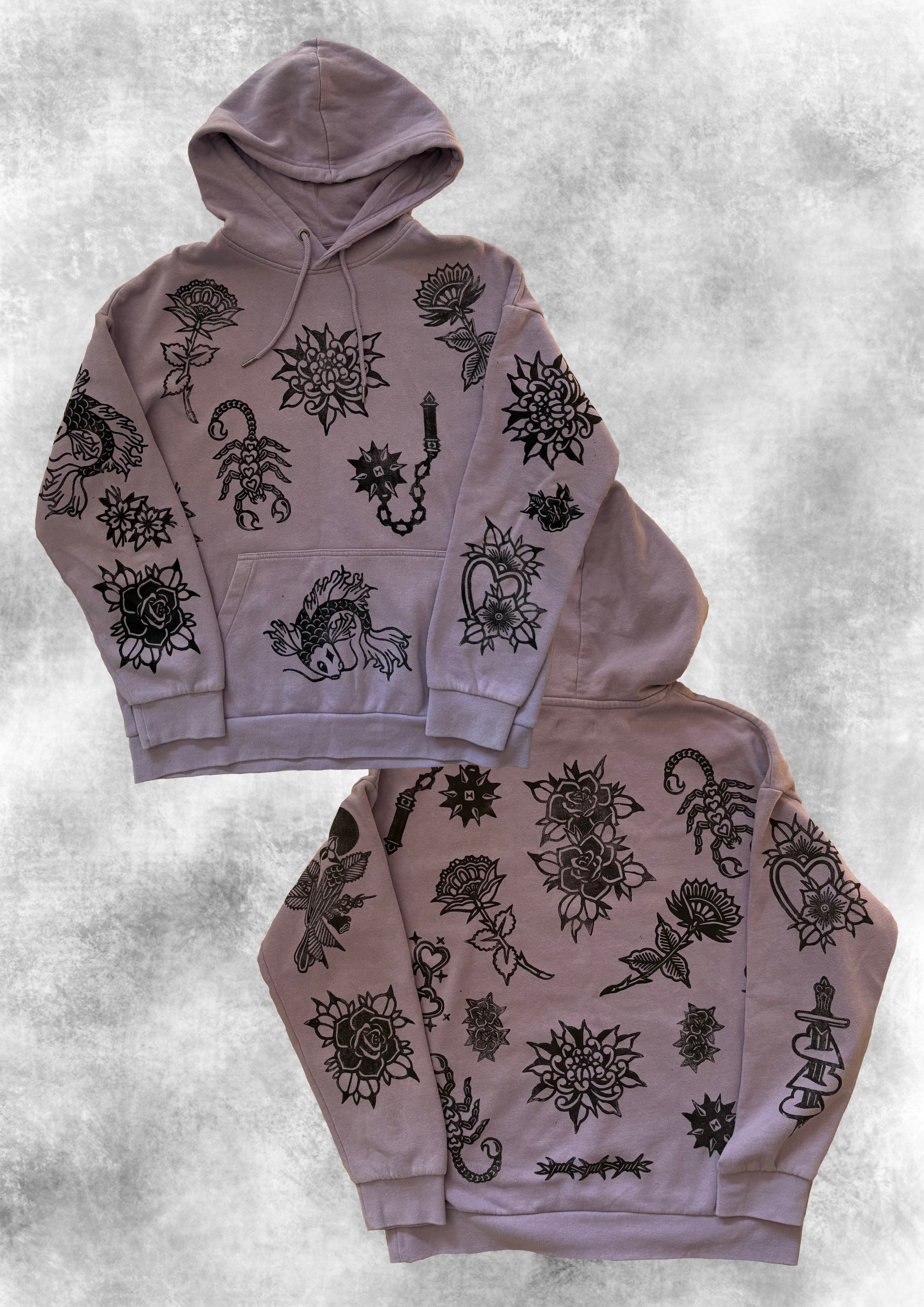 ALLPRINT LILAC HOODIE