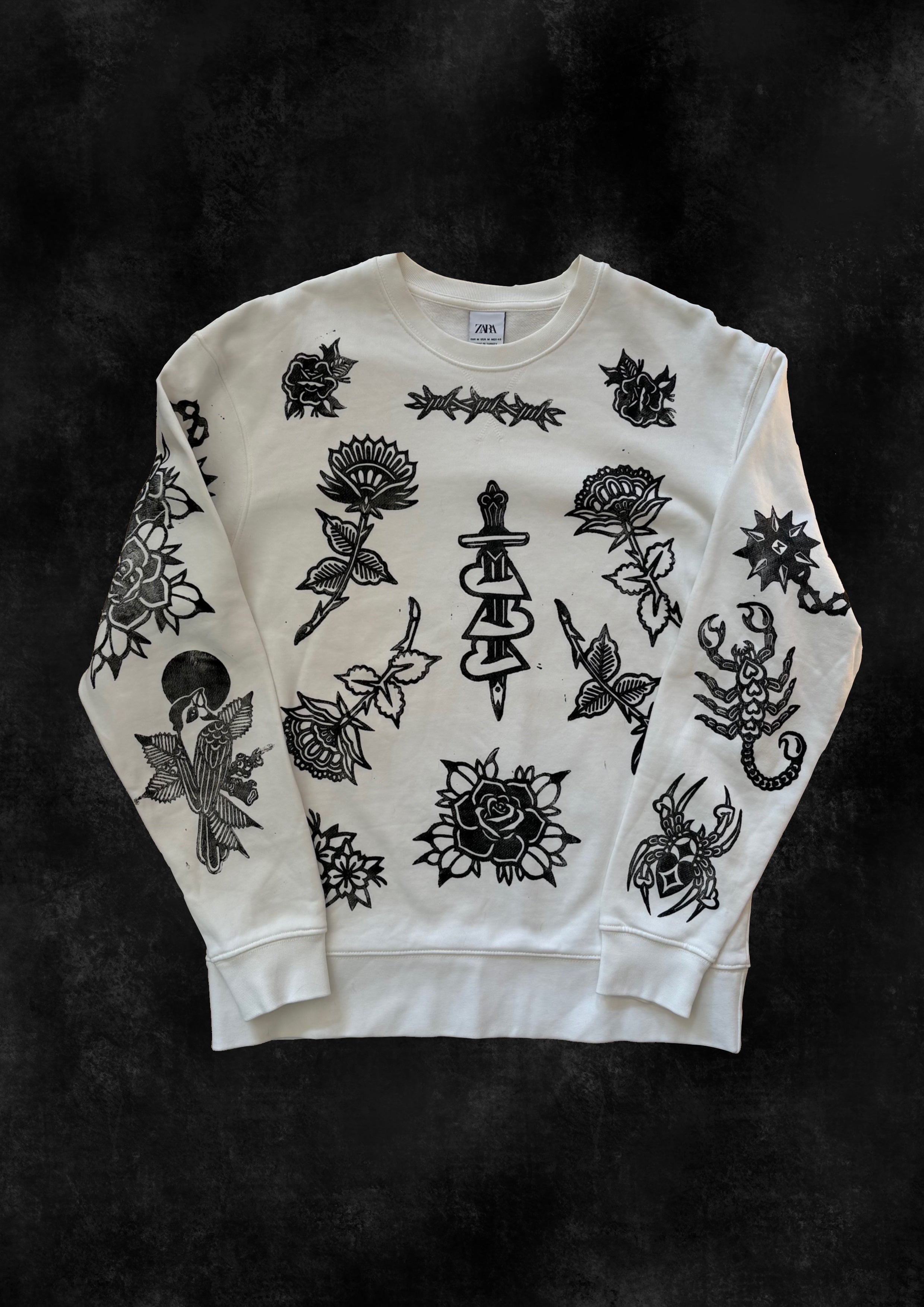 ALLPRINT WHITE SWEATSHIRT