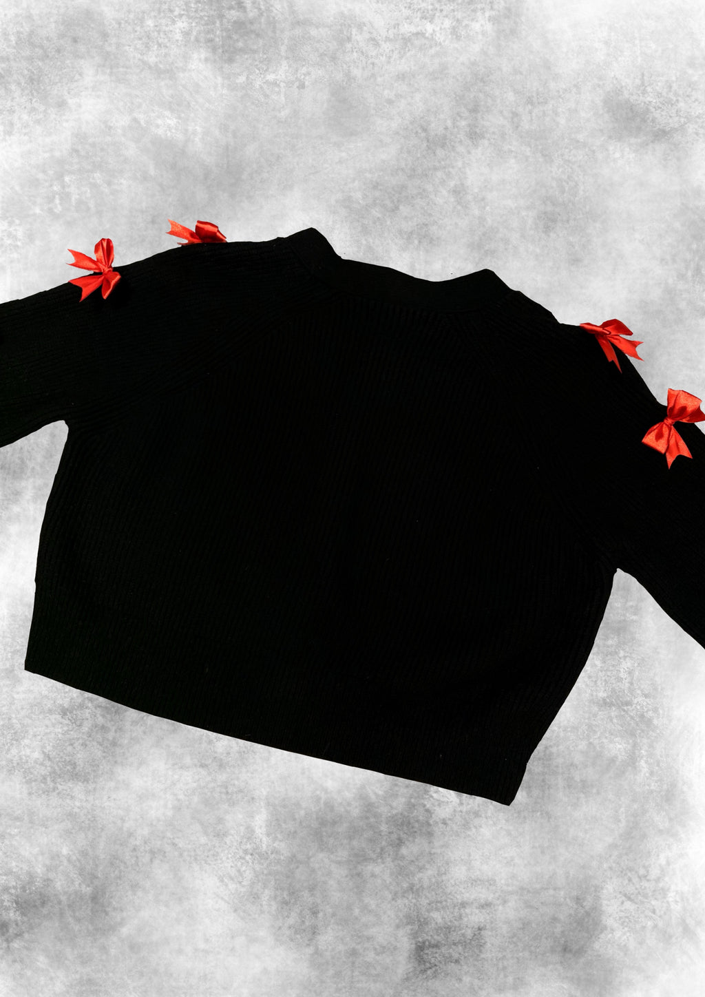 RED BOW CARDIGAN